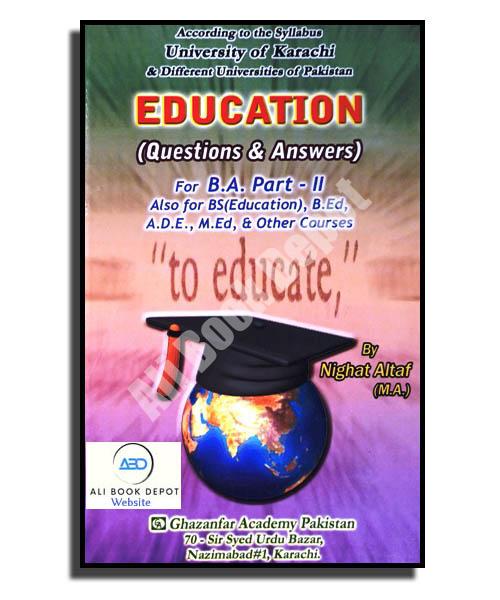 Education - Nighat Altaf - B.A. II