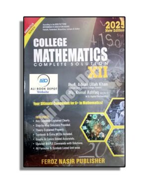 Mathematics - Feroz Nasir Publisher - XII Science - Class 12