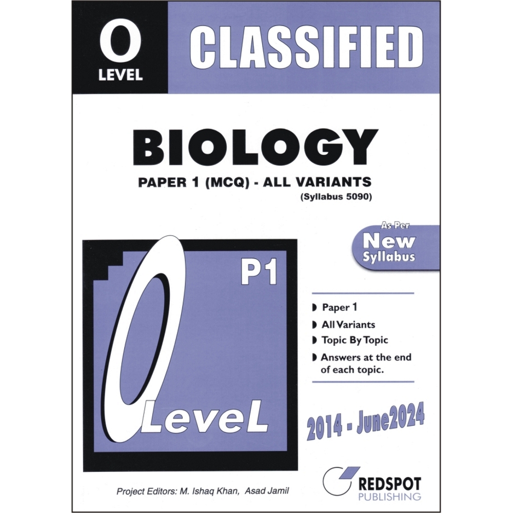 Classified Biology - O Level - P1 - All Variants