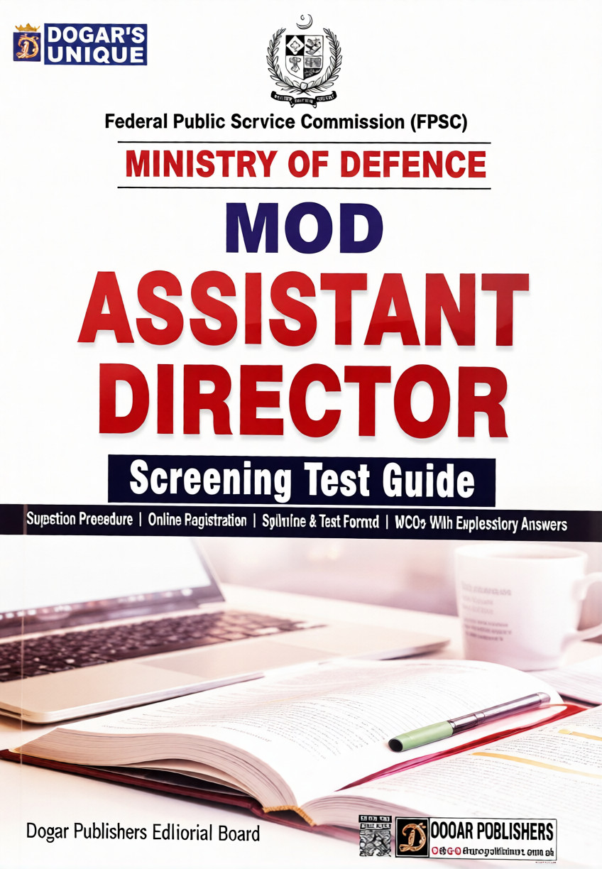 Ministry of Defence MOD AD Screening Test 2026 by Dogar Publisher