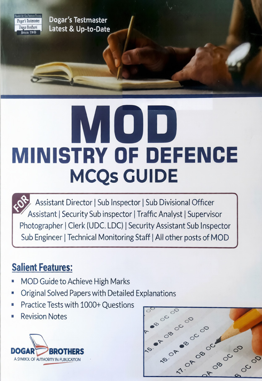 MOD Ministry of Defence MCQs Guide 2026 Edition by Dogar Brother