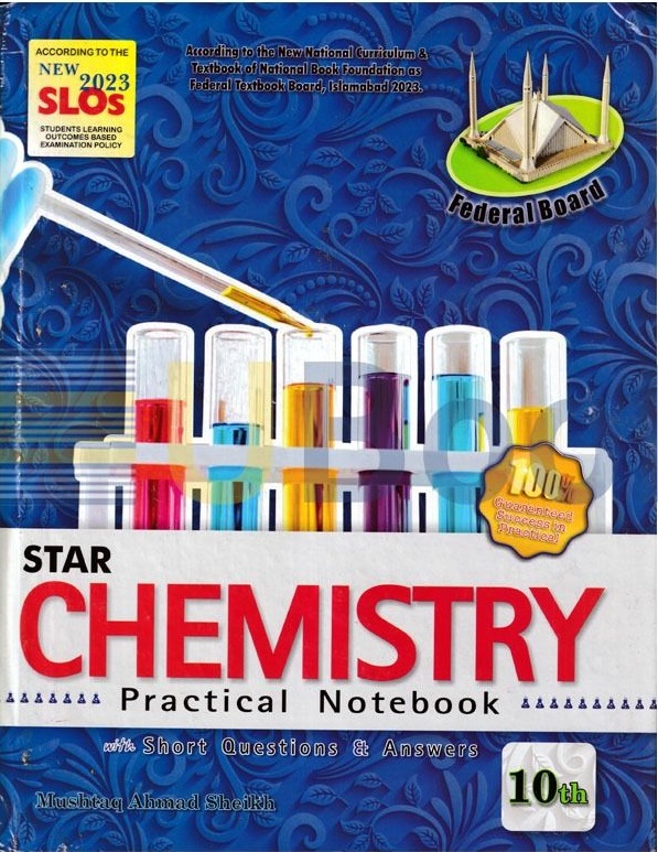 Chemistry Practical Notebook Class 10 Federal Board – Star