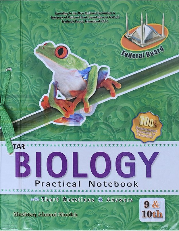 Biology Practical Notebook Class 9-10 Federal Board – Star